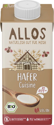 Allos Hafer Cuisine, 7% Fett, 200 ml