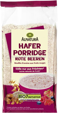 Alnatura Hafer Porridge Rote Beeren, 500g