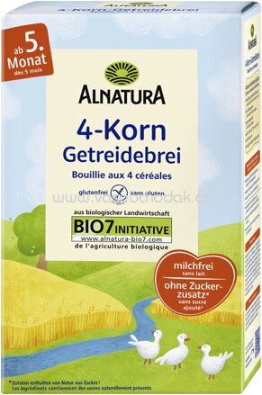 Alnatura 4-Korn-Getreidebrei nach 5. Monat, 250g