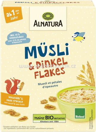Alnatura Müsli & Dinkel Flakes, ab 1. Jahr, 250g
