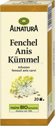 Alnatura Fenchel Anis Kümmel Tee, 20 Beutel