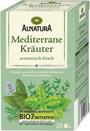 Alnatura Mediterraner Kräuter Tee, 20 Beutel