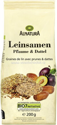 Alnatura Leinsamen Pflaume und Dattel, 200g