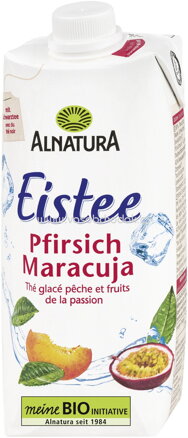 Alnatura Eistee Pfirsich-Maracuja mit Steviatee, 500 ml
