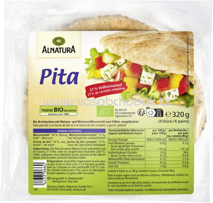 Alnatura Pita, 320g