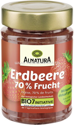 Alnatura Fruchtaufstrich Erdbeere mit Agavendicksaft, 200g