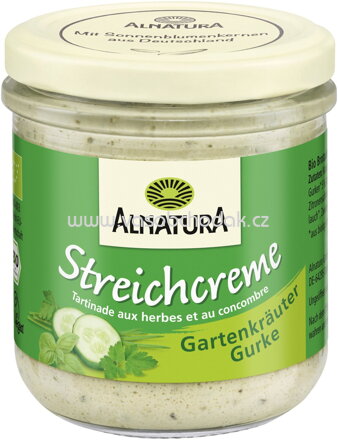 Alnatura Streichcreme Gartenkräuter Gurke, 180g