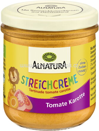 Alnatura Streichcreme Tomate-Karotte, 180g