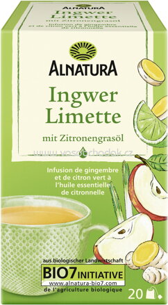 Alnatura Ingwer-Limette-Tee, 20 Beutel
