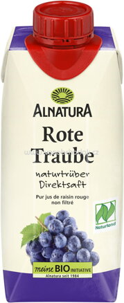 Alnatura Rote-Traube Direktsaft, naturtrüb, 330 ml