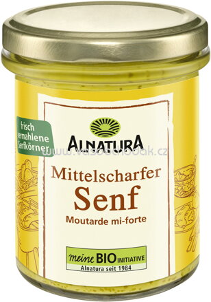 Alnatura Senf Mittelscharf, 185 ml