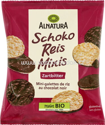 Alnatura Schoko Reis Minis Zartbitter, 60g