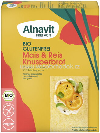 Alnavit Mais & Reis Knusperbrot, 150g