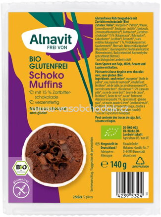 Alnavit Schoko Muffins, 140g