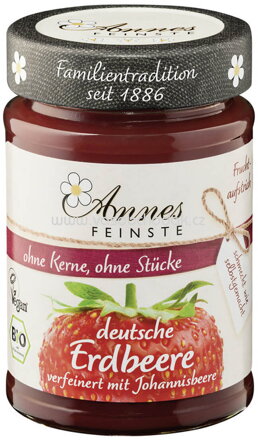 Annes Feinste Konfitüre Erdbeere, ohne Kerne & Stücke, 210g