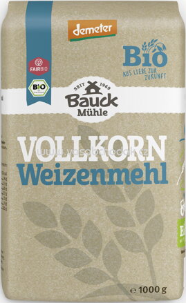 Bauck Mühle Weizenmehl Vollkorn, 1kg