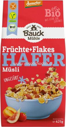 Bauck Mühle Früchte+Flakes Hafer Müsli, 425g