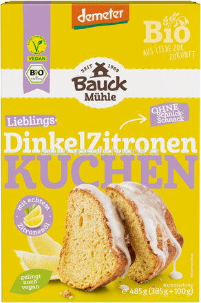 Bauck Mühle Dinkel Zitronen Kuchen, 485g