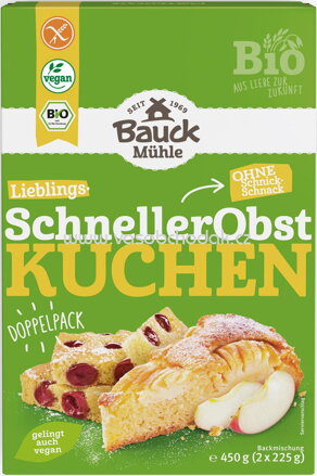 Bauck Mühle SchnellerObst Kuchen, glutenfrei, 400g