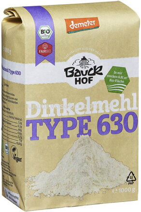 Bauckhof Dinkelmehl Type 630, 1kg