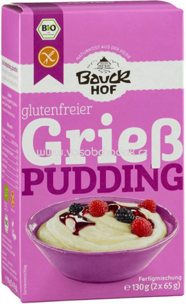 Bauckhof Grieß Pudding, glutenfrei, 130g