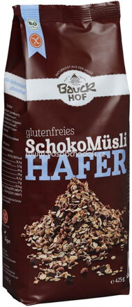 Bauckhof Schoko Müsli Hafer, glutenfrei, 425g