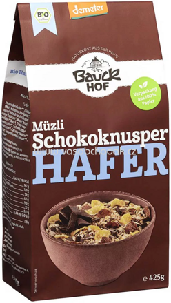 Bauckhof Müzli Schokoknusper Hafer, 425g