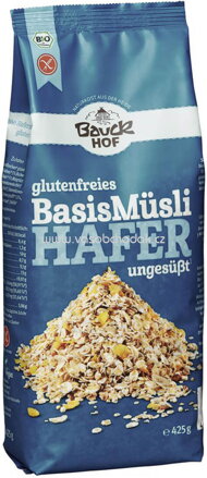 Bauckhof Basis Müsli Hafer, ungesüßt, glutenfrei, 425g