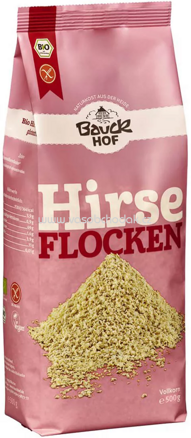 Bauckhof Hirse Flocken Vollkorn, glutenfrei, 500g
