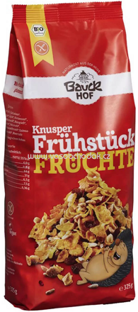 Bauckhof Knusper Frühstück Früchte, glutenfrei, 325g