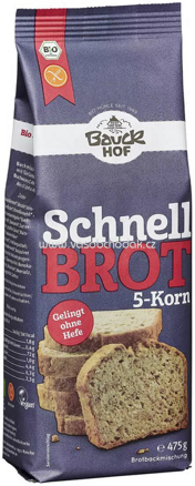 Bauckhof Backmischung Schnell Brot 5 Korn, glutenfrei, 475g