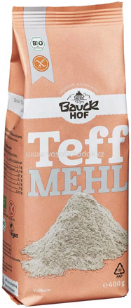 Bauckhof Teff Mehl Vollkorn, glutenfrei, 400g