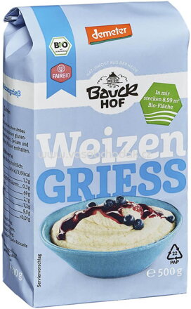 Bauckhof Weizen Griess, 500g