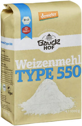 Bauckhof Weizenmehl Type 550, 1kg