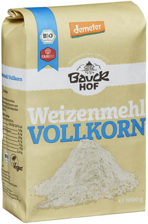 Bauckhof Weizenmehl Vollkorn, 1kg