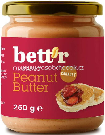 Bett'r Erdnussmus crunchy, 250g