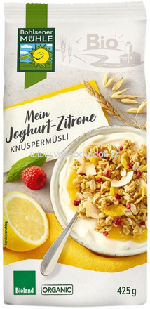 Bohlsener Mühle Knuspermüsli Mein Joghurt Zitrone, 425g