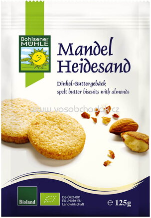 Bohlsener Mühle Mandel Heidesand Dinkel Buttergebäck, 125g