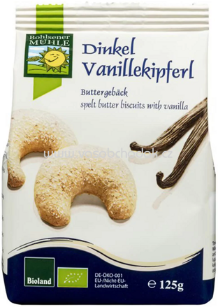 Bohlsener Mühle Dinkel Vanillekipferl, 125g