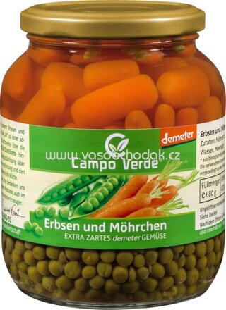 Campo Verde Erbsen und Möhrchen, 680g