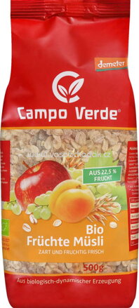 Campo Verde Früchte Müsli, 500g