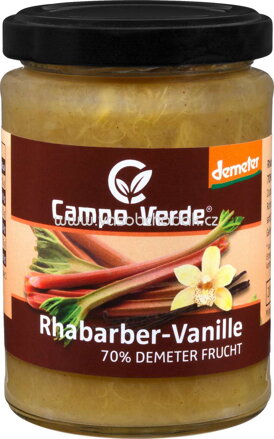 Campo Verde Konfitüre Rhabarber-Vanille, 200g