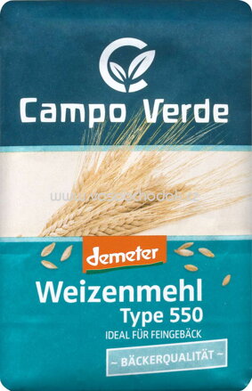 Campo Verde Weizenmehl Type 550, 1 kg