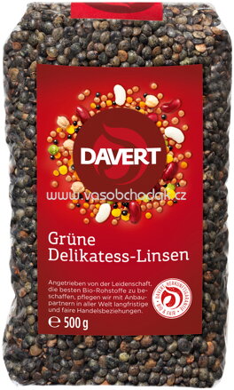 Davert Grüne Delikatess Linsen, 500g