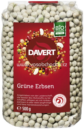 Davert Grüne Erbsen, 500g