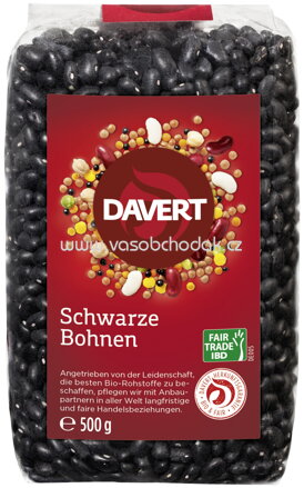 Davert Schwarze Bohnen, 500g