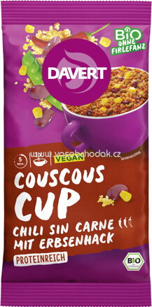Davert Couscous Cup Chili sin Carne, 58g