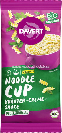 Davert Noodle Cup Kräuter-Creme-Sauce, 61g
