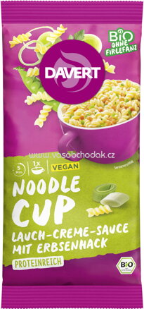 Davert Noodle Cup Lauch-Creme-Sauce, 58g