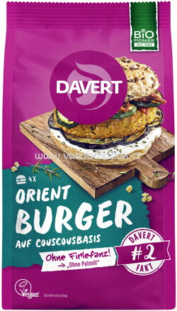 Davert Orient Burger auf Couscousbasis, 185g